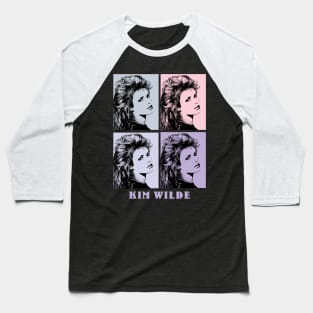 Kim Wilde 80s Pop Art Baseball T-Shirt